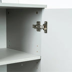 Buffet bahut moderne gris à 4 portes