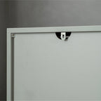Buffet bahut moderne gris à 4 portes