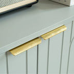 Buffet bahut moderne gris à 4 portes