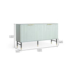 Buffet bahut moderne gris à 4 portes