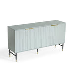 Buffet bahut moderne gris à 4 portes