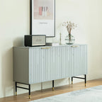 Buffet bahut moderne gris à 4 portes