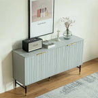Buffet bahut moderne gris à 4 portes