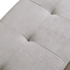 49 Banc de rangement pour chaussures, meuble à chaussures d'entrée, pouf de rangement avec coussin rembourré et portes doubles pour entrée, chambre à coucher