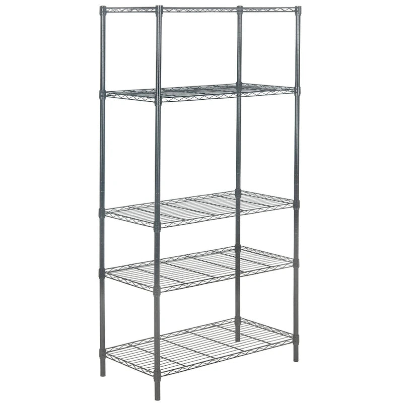 Étagère réglable en fil chromé Storage Cherri à 5 niveaux - 35,4 x 17,7 x 70,9 - 35Px18Px71H