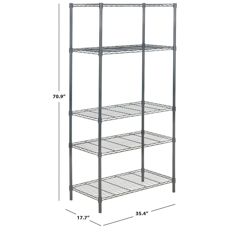 Étagère réglable en fil chromé Storage Cherri à 5 niveaux - 35,4 x 17,7 x 70,9 - 35Px18Px71H
