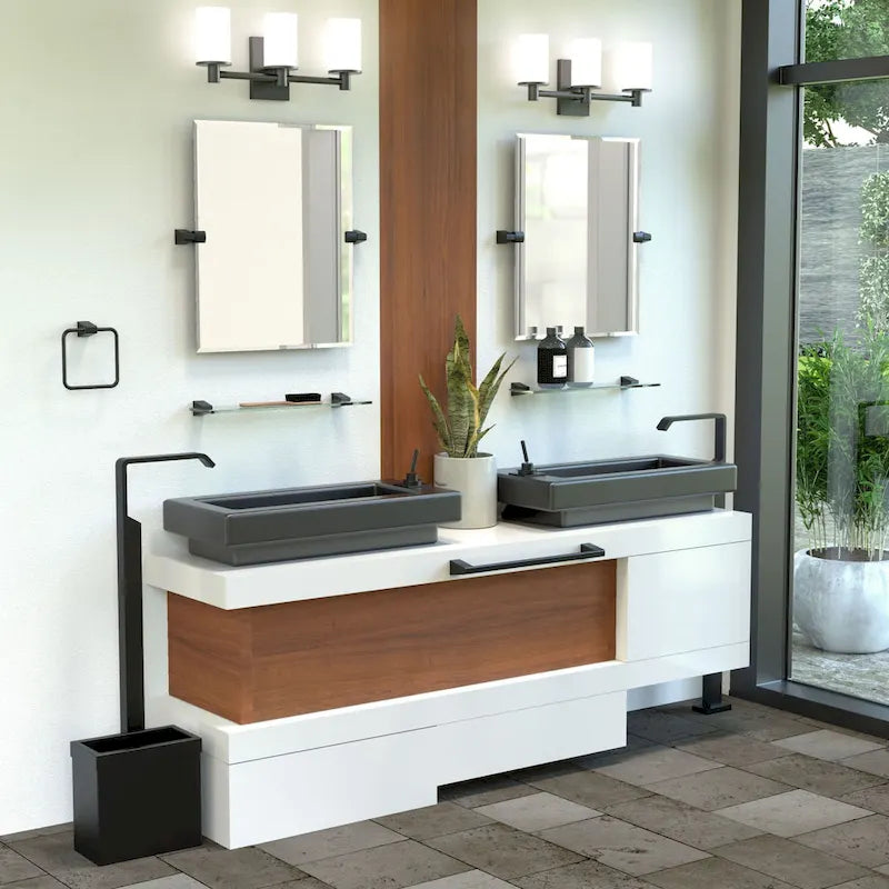 Étagère de salle de bain en verre 20" 5656