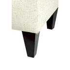 Banc de rangement ottoman long rembourré capitonné en losange