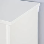 Meuble à chaussures en bois pour entrée, meuble de rangement pour chaussures blanc avec 3 portes basculantes 53,2 x 24 x 109,5 cm
