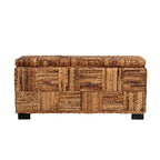 Banc de rangement Abaca géométrique par East at Main