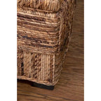 Banc de rangement Abaca géométrique par East at Main