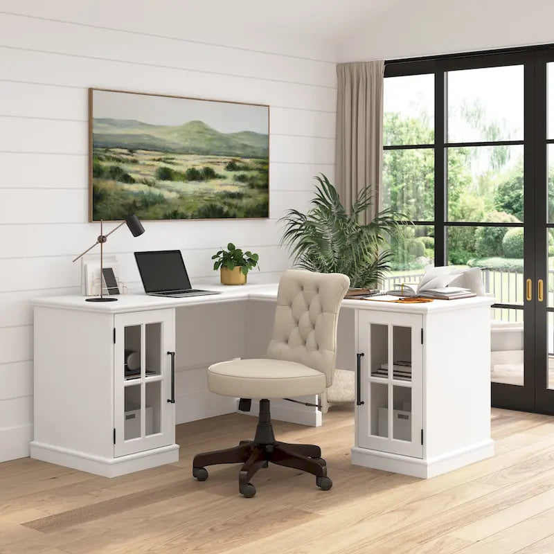 Bureau d'angle Westbrook 60W avec rangement