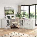 Bureau d'angle Westbrook 60W avec rangement