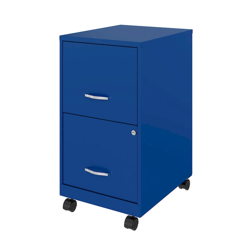 Classeur vertical intelligent 2 tiroirs de 18 po, bleu classique