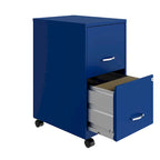 Classeur vertical intelligent 2 tiroirs de 18 po, bleu classique