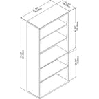 Bibliothèque à 5 tablettes