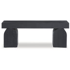 Banc d'appoint noir - 50 L x 16 P x 18,25 H