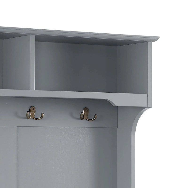 Portemanteau autoportant en bois au design minimaliste et moderne avec pieds en bois massif