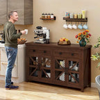 Moasis 55 Buffet de ferme avec rangement, meuble de bar à café