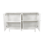 Meuble de rangement 4 portes Intaglio avec pieds en pin