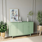 Meuble de rangement 4 portes Intaglio avec pieds en pin