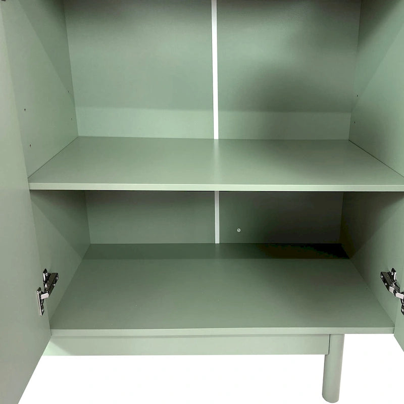 Meuble de rangement 4 portes Intaglio avec pieds en pin