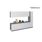 Meuble bas de cuisine blanc brillant de 3,35 m de large (132x24 po)
