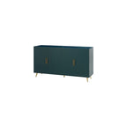 Meuble TV en bois avec armoire de rangement et étagères réglables