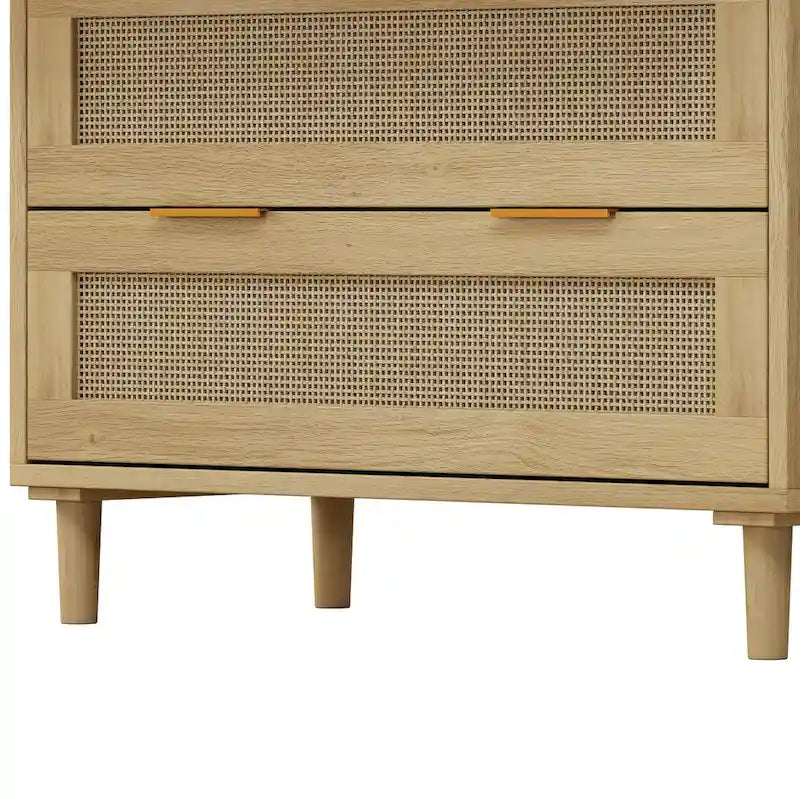 Meuble de rangement 3 tiroirs en rotin de 31,5 po