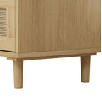 Meuble de rangement 3 tiroirs en rotin de 31,5 po