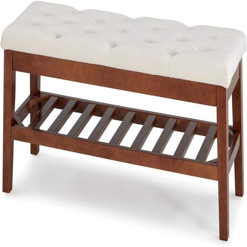 Banc à chaussures d'entrée - 43,3P x 14L x 18H