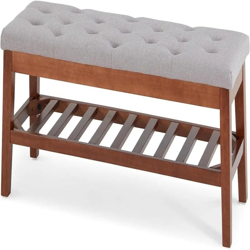 Banc à chaussures d'entrée - 43,3P x 14L x 18H