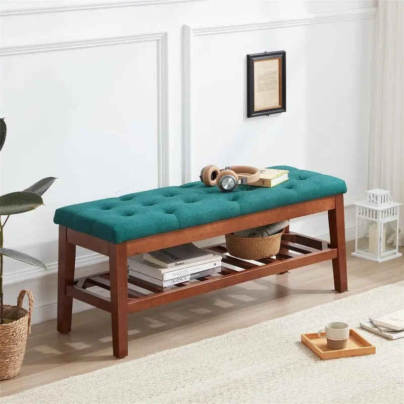 Banc à chaussures d'entrée - 43,3P x 14L x 18H