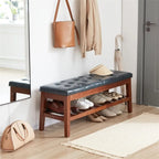 Banc à chaussures d'entrée - 43,3P x 14L x 18H