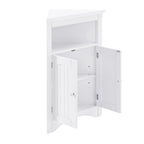 Buffet, meuble d'angle de salle de bain avec portes et étagères, cuisine, salon, armoire de rangement autoportante