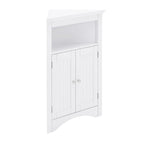 Buffet, meuble d'angle de salle de bain avec portes et étagères, cuisine, salon, armoire de rangement autoportante