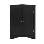 Buffet, meuble d'angle de salle de bain avec portes et étagères, cuisine, salon, armoire de rangement autoportante