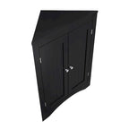 Buffet, meuble d'angle de salle de bain avec portes et étagères, cuisine, salon, armoire de rangement autoportante