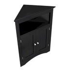 Buffet, meuble d'angle de salle de bain avec portes et étagères, cuisine, salon, armoire de rangement autoportante