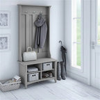Meuble d'entrée Salinas avec banc à chaussures – 15,75P x 31,73L x 68,11H