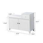Banc de rangement moderne en bois avec coussin d'assise en PU rembourré d'éponge ignifuge