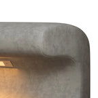 Banc d'entrée Ottoman en cuir rembourré avec éclairage LED à capteur pour salon, chambre, pied de lit