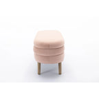 Banc de rangement pour chambre à coucher avec pieds en bois