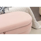 Banc de rangement pour chambre à coucher avec pieds en bois