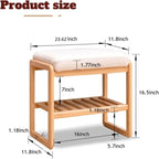 Banc de rangement pour entrée - 11,8P x 23,62L x 16,5H