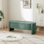 Fleece Fabric Bench with Large Storage Space