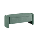 Banc en tissu polaire avec grand espace de rangement