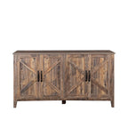 Meuble de rangement avec 4 portes et 4 étagères ouvertes, Buffet autoportant, Meuble de rangement pour entrée, chambre ou bureau