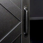 Meuble de rangement avec 4 portes et 4 étagères ouvertes, Buffet autoportant, Meuble de rangement pour entrée, chambre ou bureau