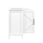 Meuble de rangement avec 4 portes et 4 étagères ouvertes, Buffet autoportant, Meuble de rangement pour entrée, chambre ou bureau